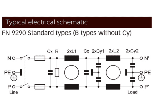 Schaffner FN 9290 Schematic